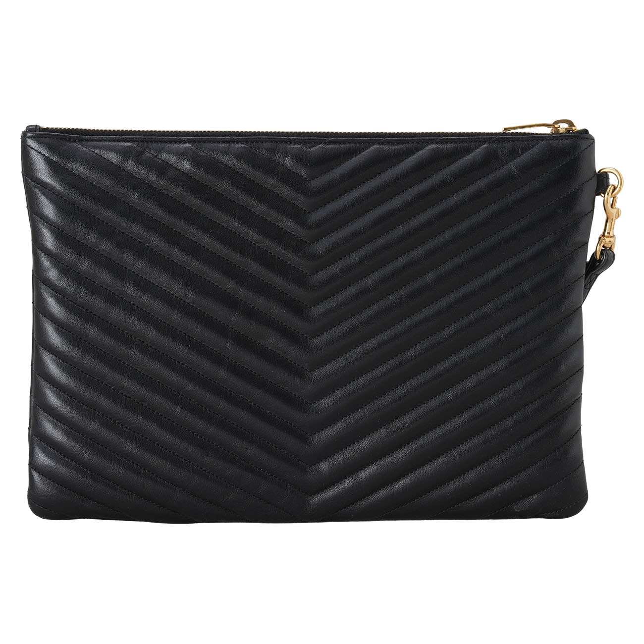 YVES SAINT LAURENT(USED)생로랑 559193 모노그램 쉐브론 클러치